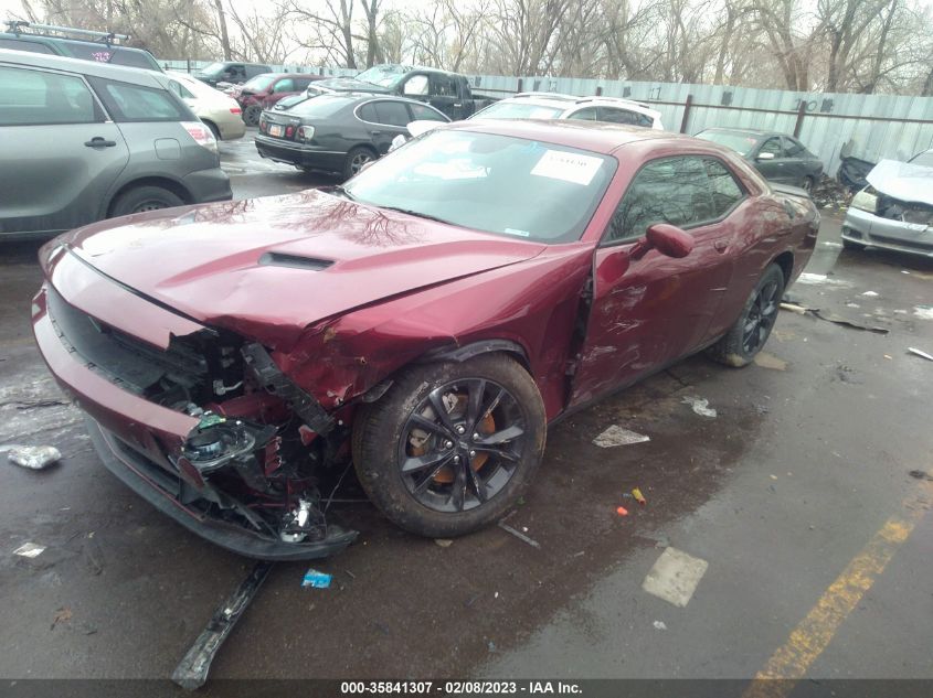 2022 DODGE CHALLENGER SXT VIN: 2C3CDZGG6NH215883