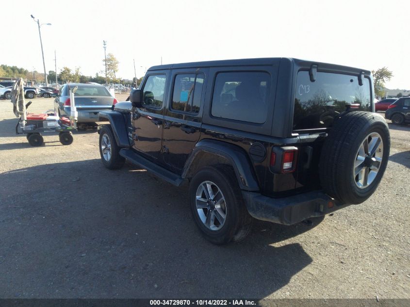 2020 JEEP WRANGLER UNLIMITED SAHARA VIN: 1C4HJXEN1LW278856