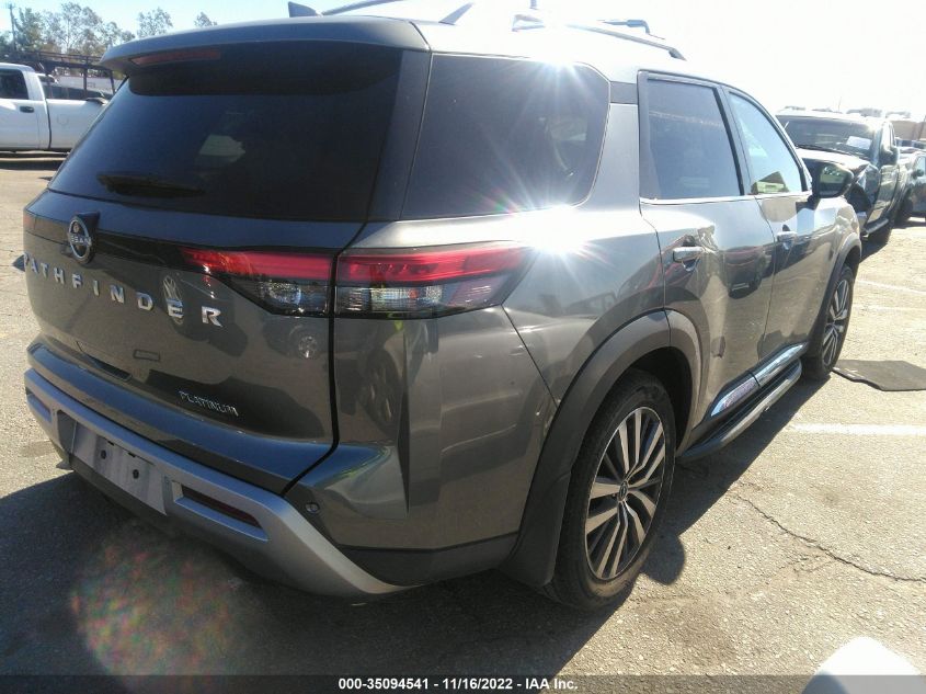 2022 NISSAN PATHFINDER PLATINUM VIN: 5N1DR3DH6NC223220