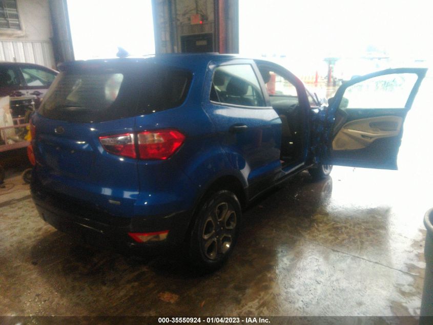 2020 FORD ECOSPORT S VIN: MAJ3S2FEXLC393701