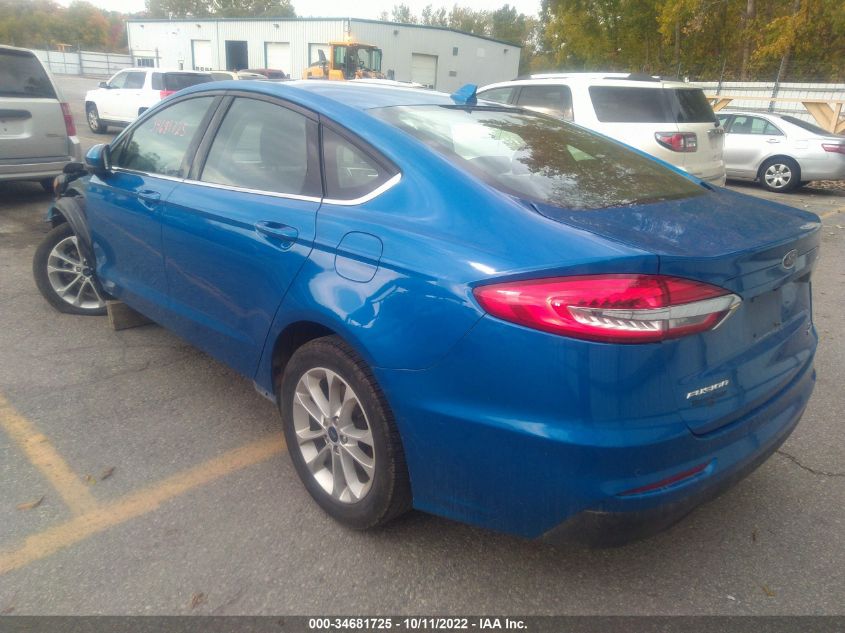 2020 FORD FUSION SE VIN: 3FA6P0HD7LR167821