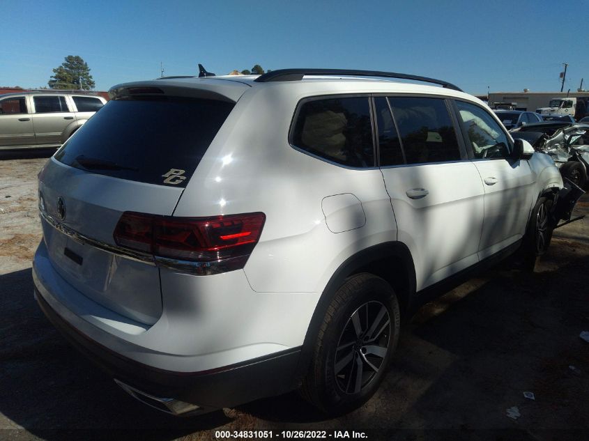 2021 VOLKSWAGEN ATLAS 2.0T SE VIN: 1V2DP2CA9MC609166