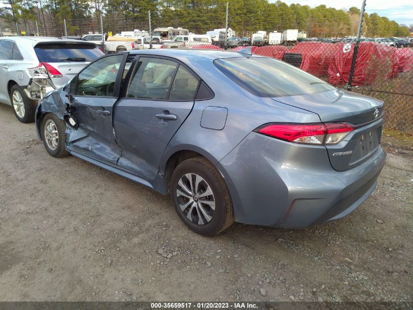 2022 TOYOTA COROLLA HYBRID LE VIN: JTDEAMDE6NJ054890