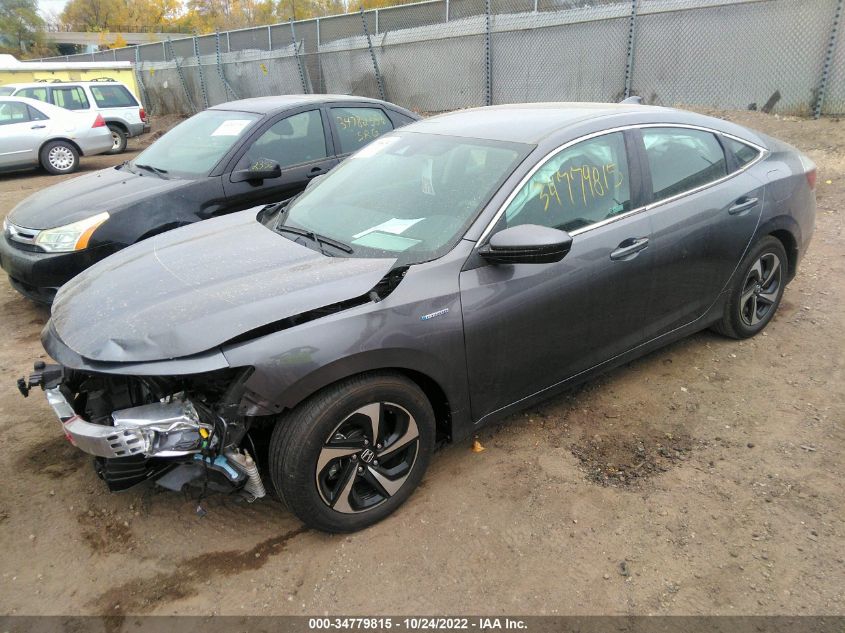 2022 HONDA INSIGHT EX VIN: 19XZE4F56NE014308