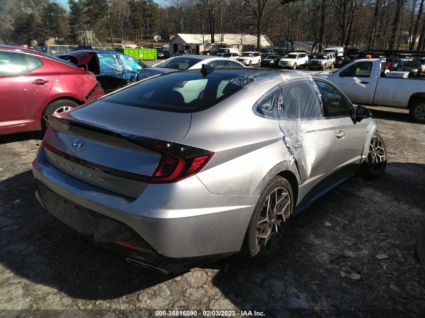 2022 HYUNDAI SONATA N LINE VIN: 5NPEK4JC7NH146664