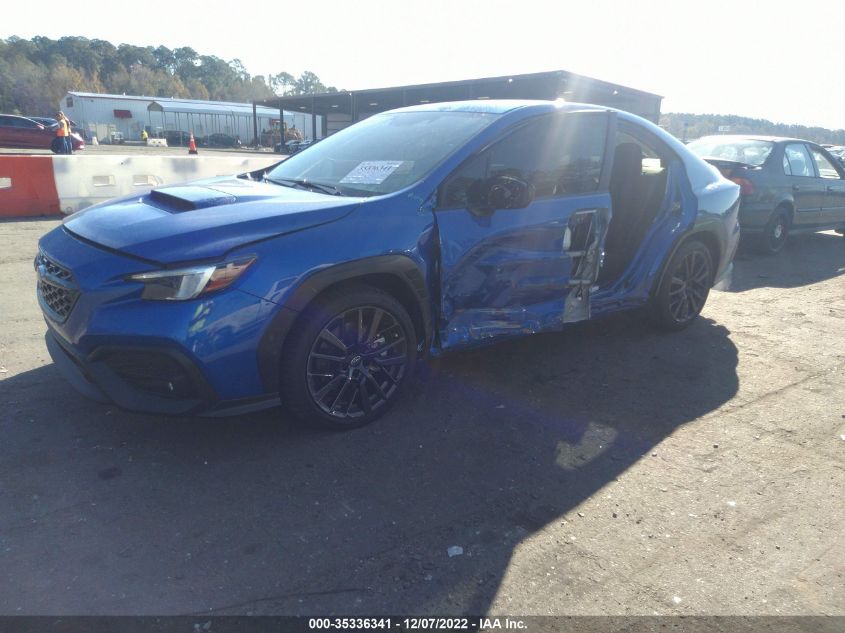 2022 SUBARU WRX PREMIUM VIN: JF1VBAH69N8010460