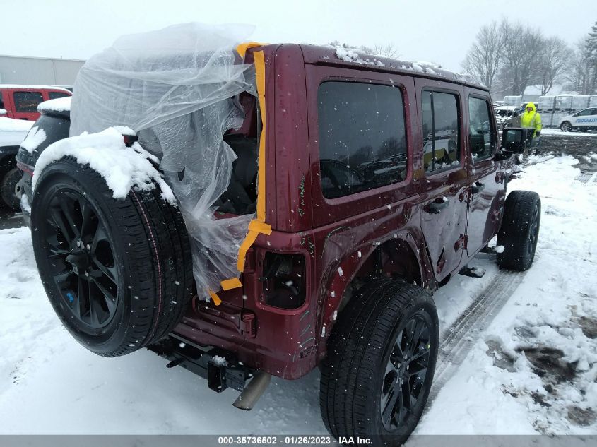 2022 JEEP WRANGLER 4XE UNLIMITED SAHARA VIN: 1C4JJXP63NW170216