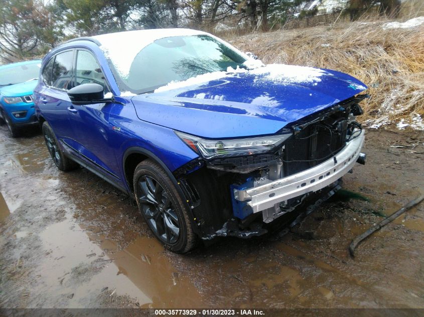 2022 ACURA MDX W/A-SPEC PACKAGE VIN: 5J8YE1H07NL033633