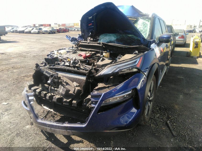2022 NISSAN ROGUE PLATINUM VIN: JN8BT3DC4NW119362