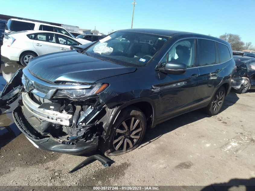 2021 HONDA PILOT EX VIN: 5FNYF5H32MB014258