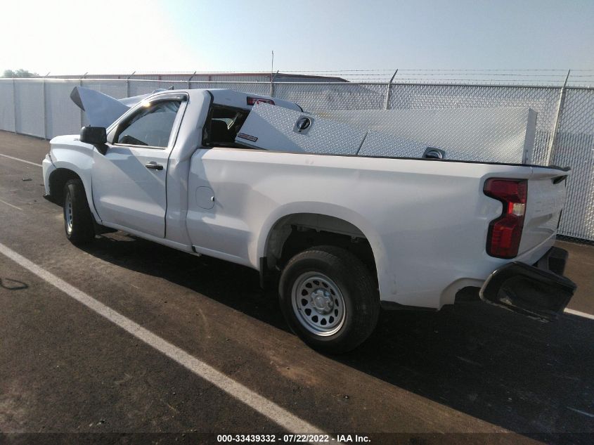 2021 CHEVROLET SILVERADO 1500 WORK TRUCK VIN: 3GCNYAEK3MG393248