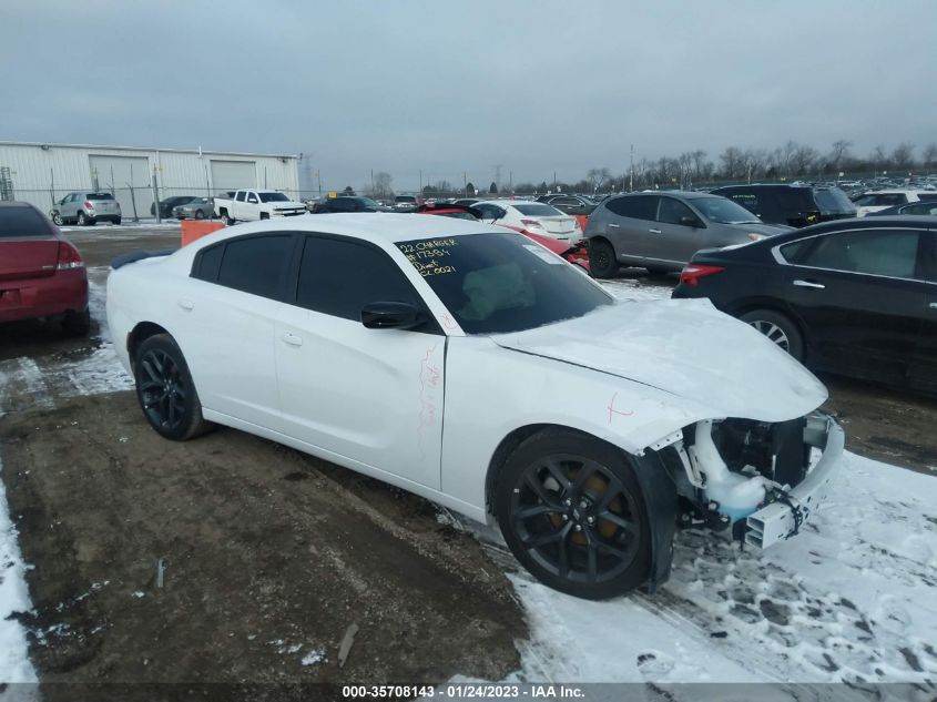 2022 DODGE CHARGER SXT VIN: 2C3CDXBG9NH133402