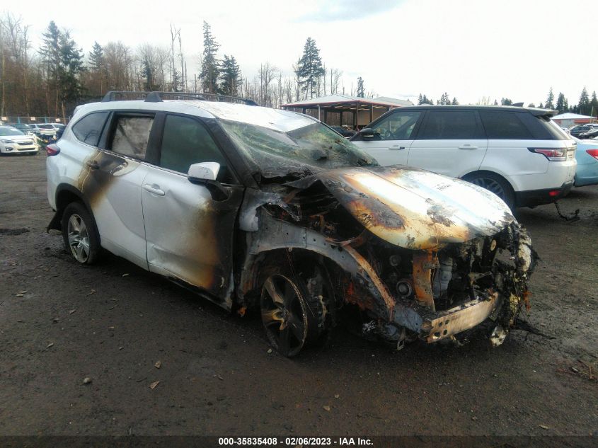 2022 TOYOTA HIGHLANDER L VIN: 5TDCZRBH9NS583960