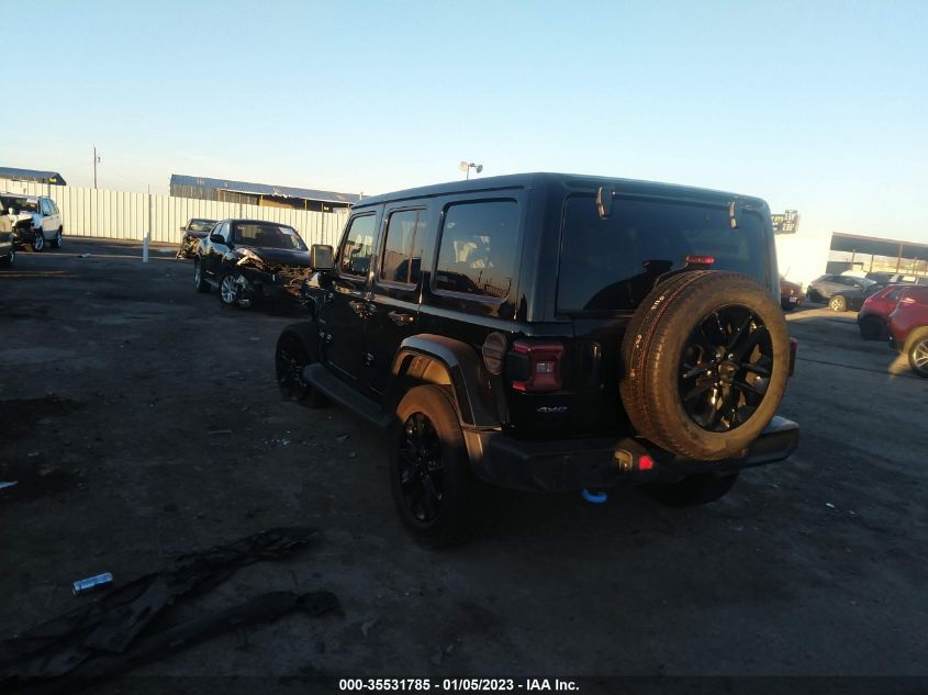 2022 JEEP WRANGLER 4XE UNLIMITED SAHARA VIN: 1C4JJXP65NW228455