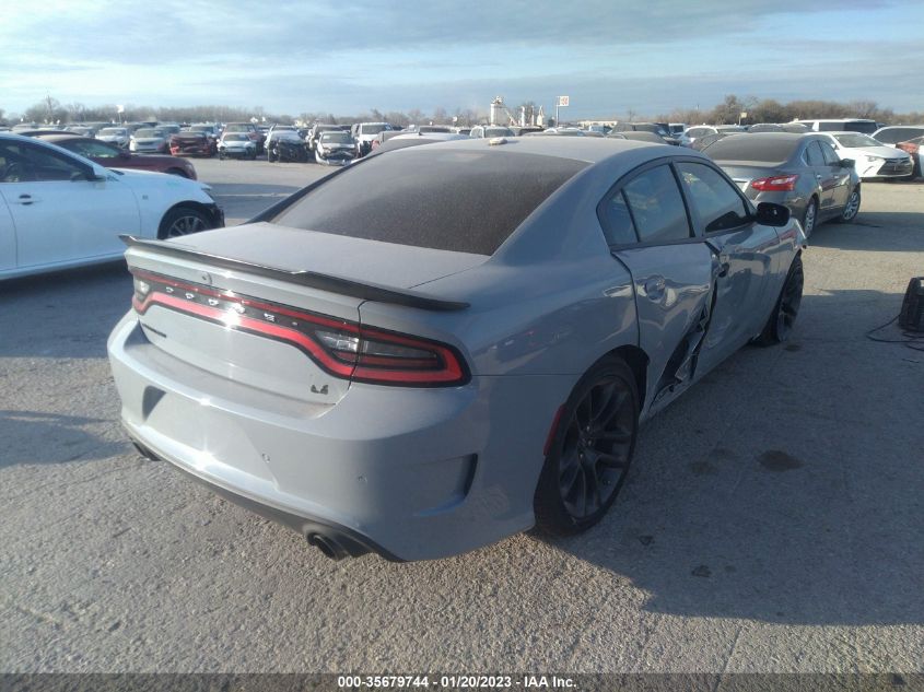 2022 DODGE CHARGER SCAT PACK VIN: 2C3CDXGJ0NH166521