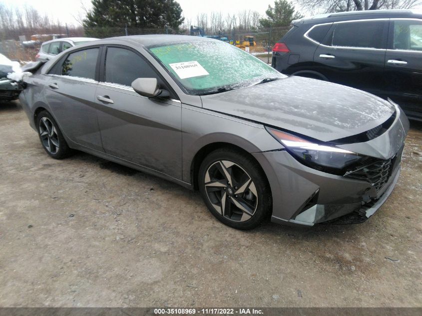 2021 HYUNDAI ELANTRA HYBRID LIMITED VIN: KMHLN4AJ9MU007049