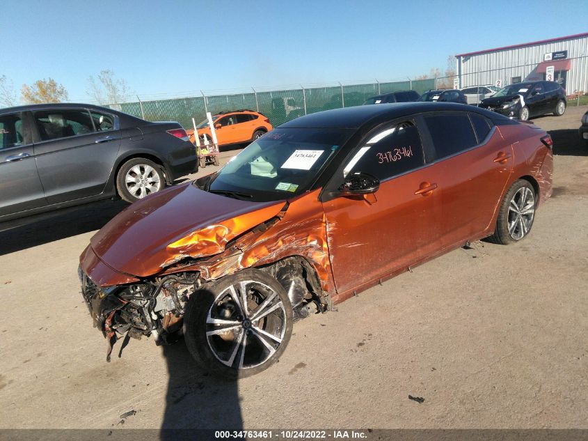 2021 NISSAN SENTRA SR VIN: 3N1AB8DV3MY211548