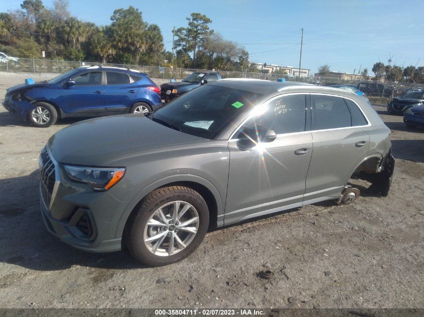 2022 AUDI Q3 S LINE PREMIUM VIN: WA1DECF33N1067368