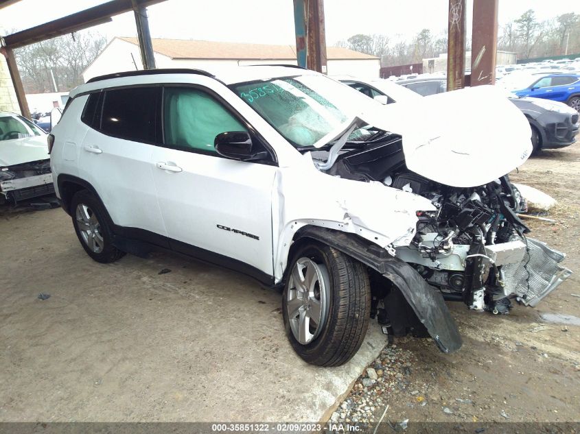 2022 JEEP COMPASS LATITUDE VIN: 3C4NJDBB0NT180289