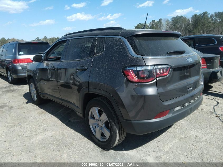 2022 JEEP COMPASS LATITUDE VIN: 3C4NJCBB8NT229314