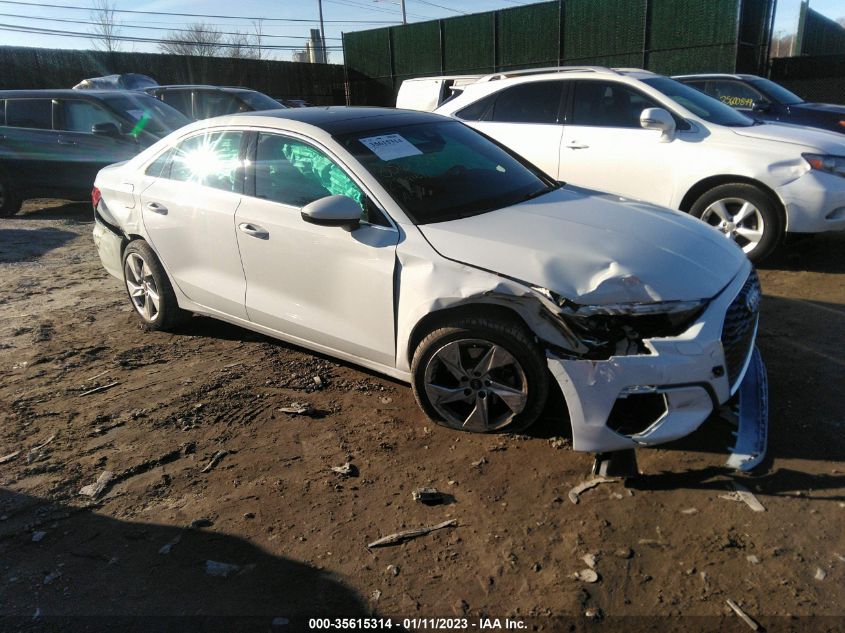 2023 AUDI A3 PREMIUM VIN: WAUGUDGY1PA027649