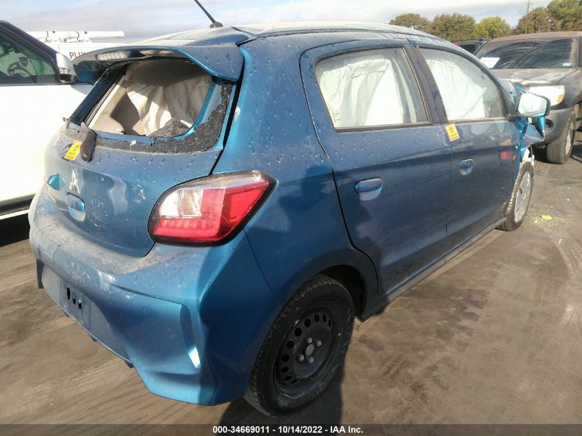 2021 MITSUBISHI MIRAGE ES/LE/CARBONITE EDITION VIN: ML32AUHJ6MH009726