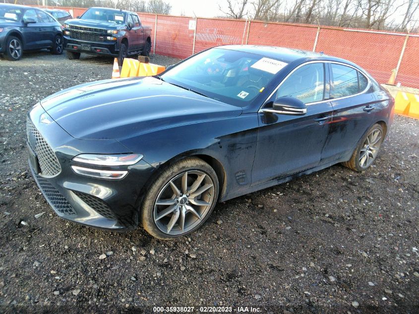 2022 GENESIS G70 3.3T VIN: KMTG54TE1NU081896
