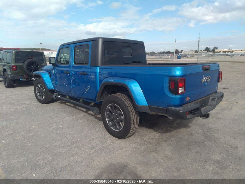 2022 JEEP GLADIATOR OVERLAND VIN: 1C6HJTFG0NL178364