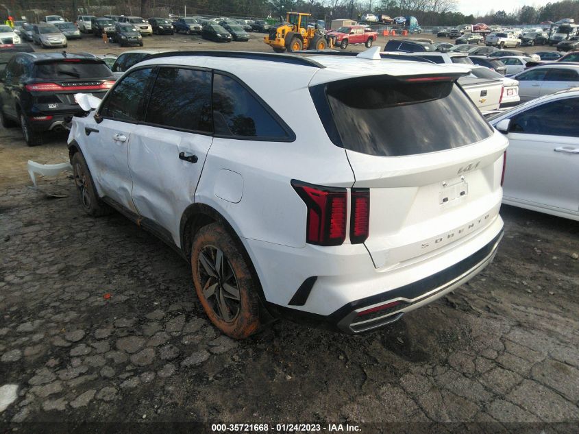 2022 KIA SORENTO EX VIN: 5XYRH4LF1NG091742