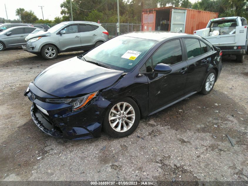 2022 TOYOTA COROLLA LE VIN: 5YFVPMAE1NP371359