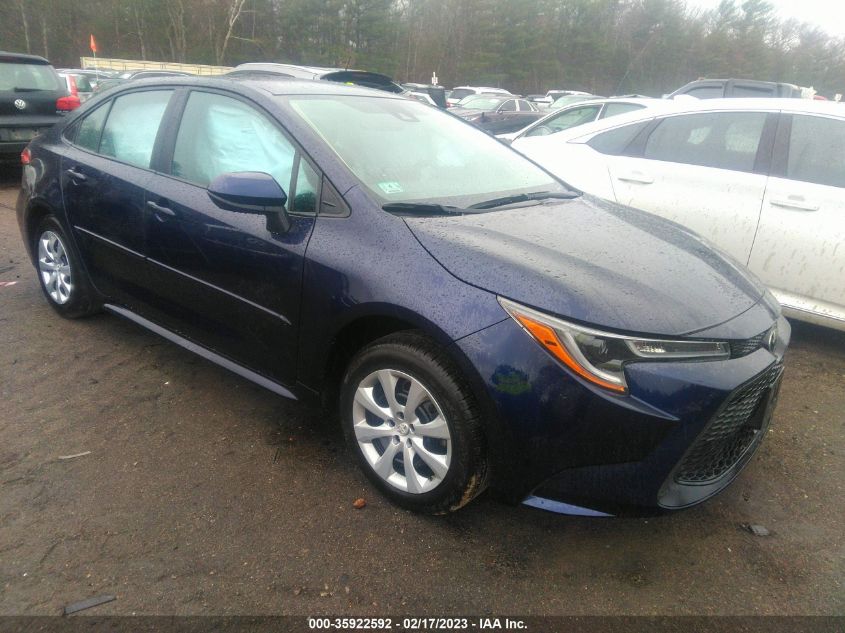 2022 TOYOTA COROLLA LE VIN: 5YFEPMAE6NP315367