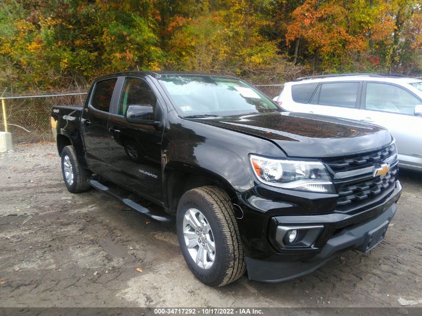 2021 CHEVROLET COLORADO 4WD LT VIN: 1GCGTCEN9M1135103