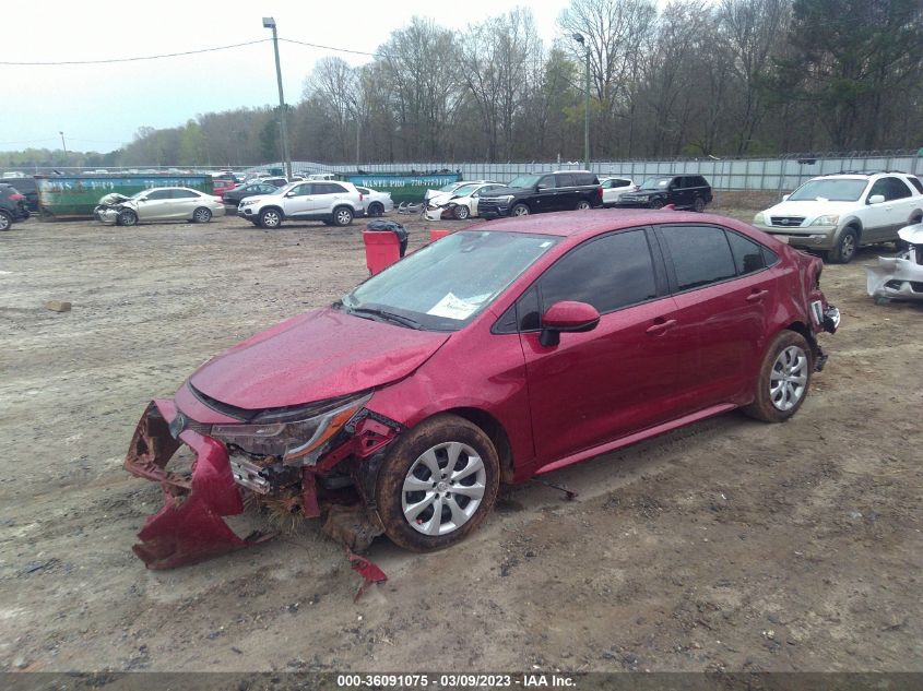 2022 TOYOTA COROLLA LE VIN: JTDEPMAE9NJ205384