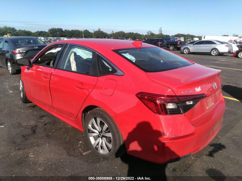 2022 HONDA CIVIC SEDAN LX VIN: 2HGFE2F28NH583454
