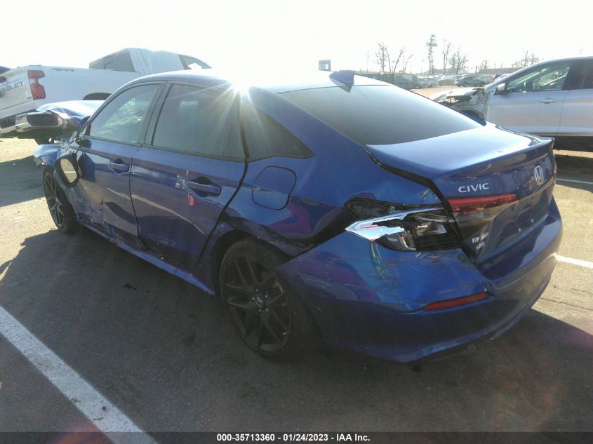 2022 HONDA CIVIC SEDAN SPORT VIN: 2HGFE2F50NH577772