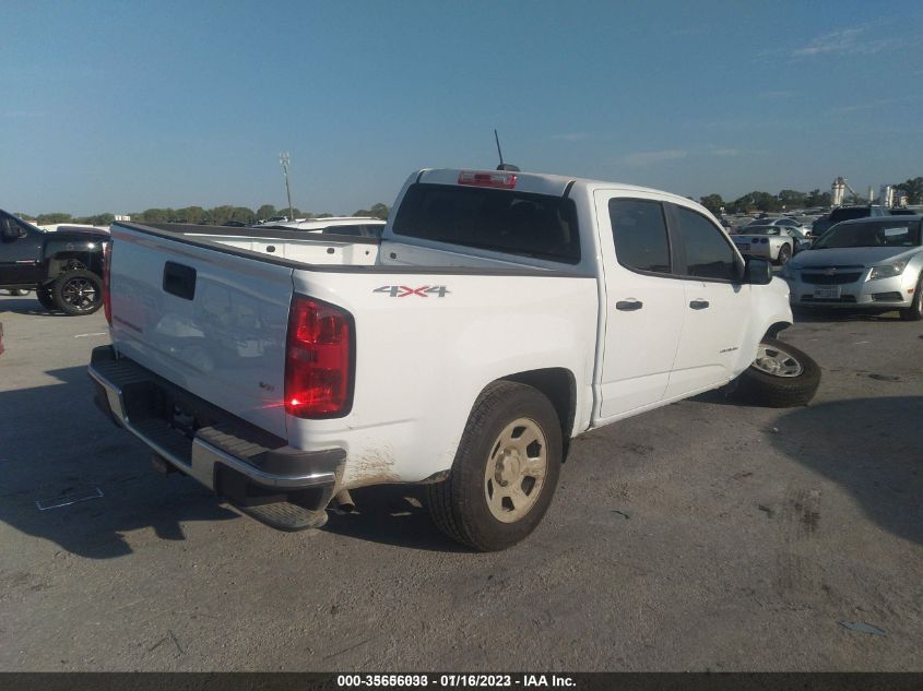 2022 CHEVROLET COLORADO 4WD WORK TRUCK VIN: 1GCGTBEN6N1183718