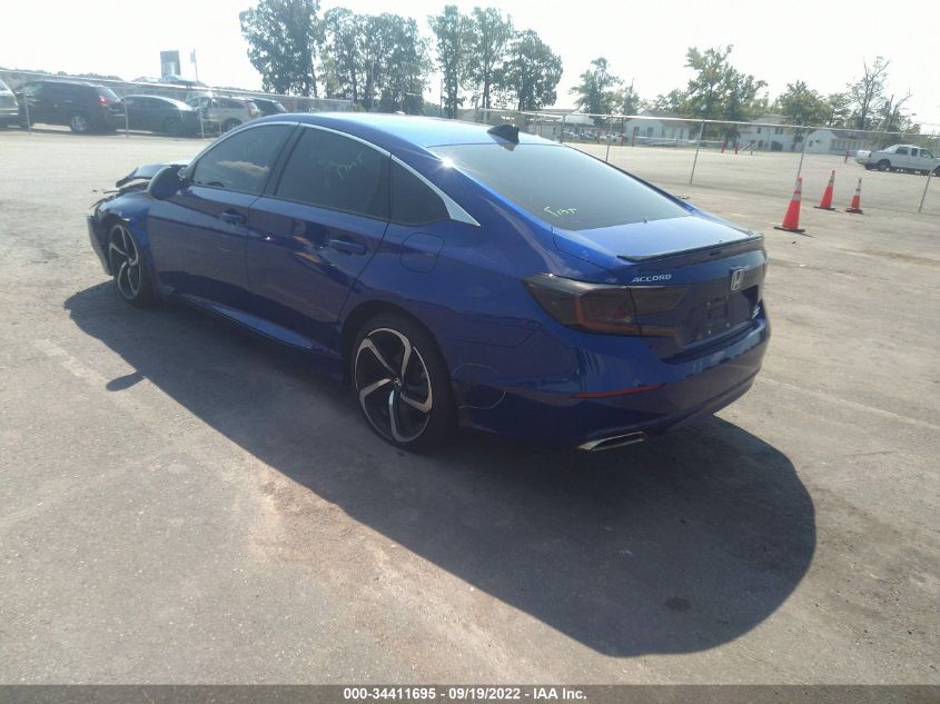 2021 HONDA ACCORD SEDAN SPORT SE VIN: 1HGCV1F44MA113143