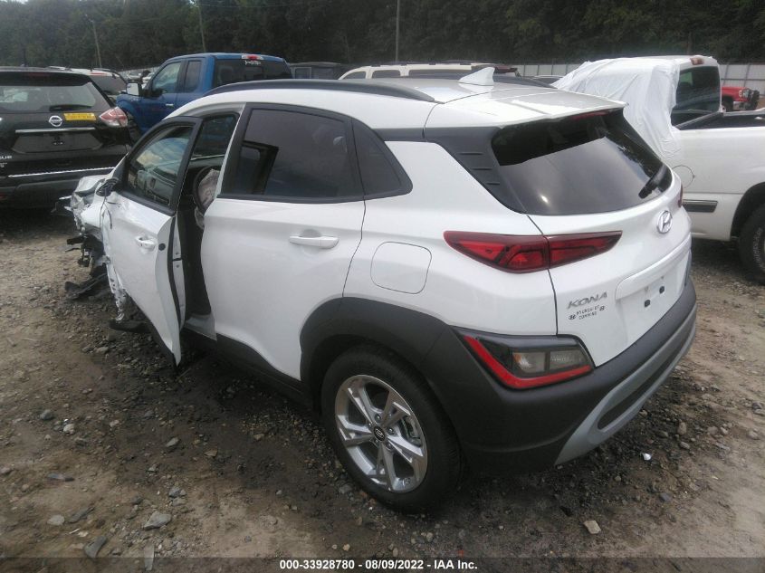 2022 HYUNDAI KONA SEL VIN: KM8K62AB7NU899678