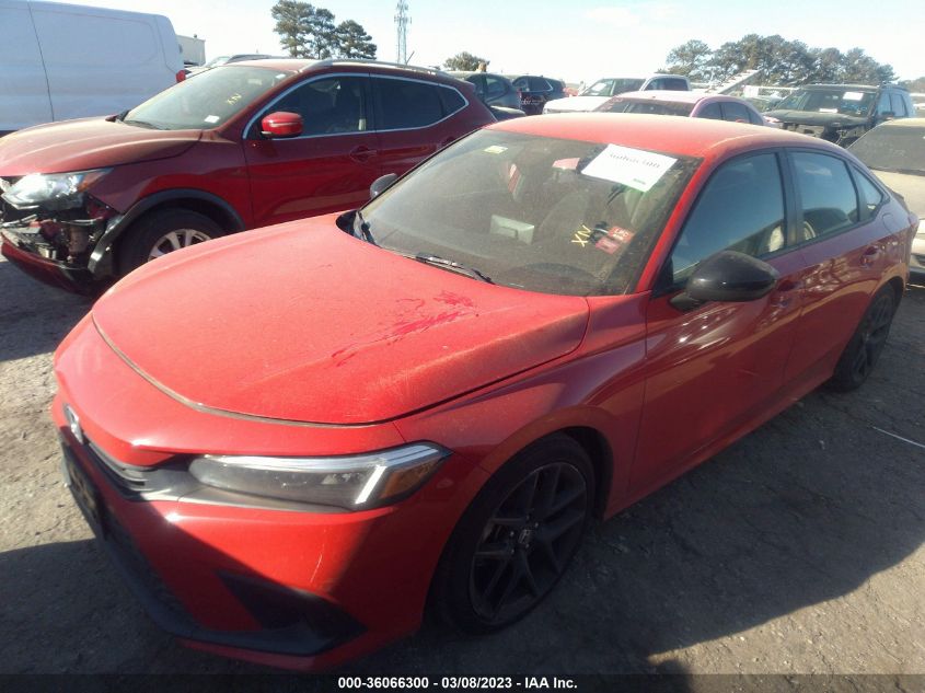 2022 HONDA CIVIC SEDAN SPORT VIN: 2HGFE2F54NH503898