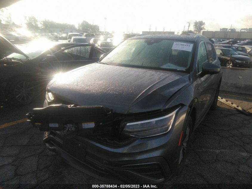 2022 VOLKSWAGEN TIGUAN SE VIN: 3VV3B7AX0NM027622
