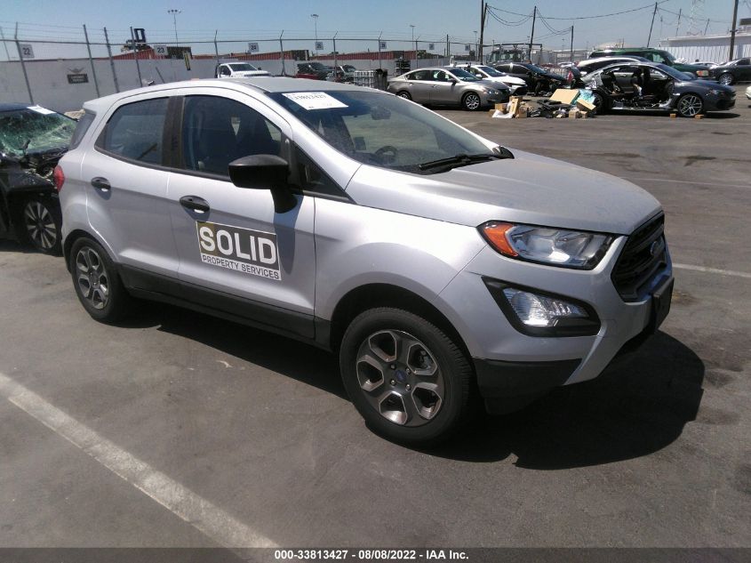2021 FORD ECOSPORT S VIN: MAJ3S2FE0MC452160