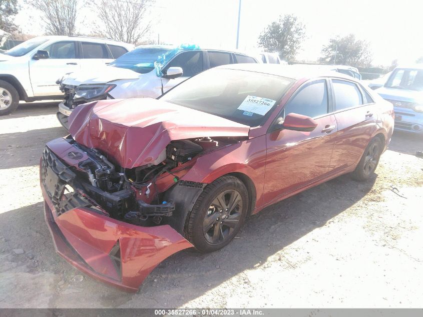 2021 HYUNDAI ELANTRA HYBRID BLUE VIN: KMHLM4AJ9MU005014