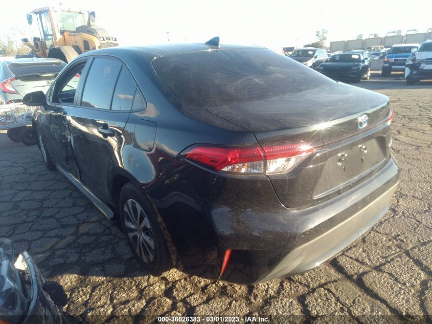 2022 TOYOTA COROLLA HYBRID LE VIN: JTDEAMDE5NJ036784