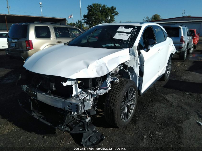 2022 LEXUS RX RX 350 F SPORT APPEARANCE VIN: 2T2SZMDA1NC314404