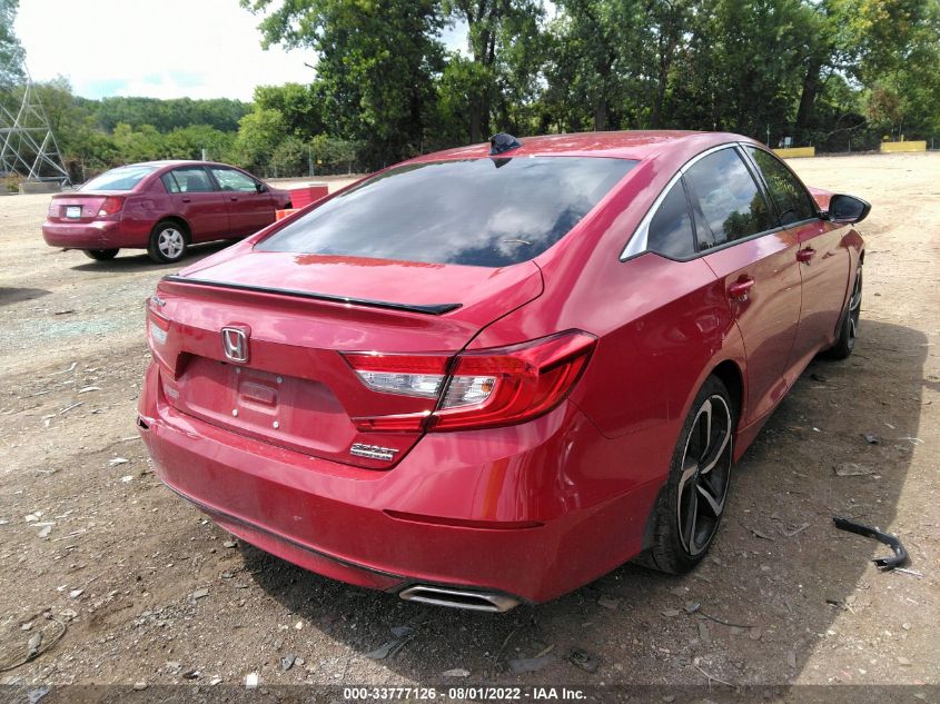 2021 HONDA ACCORD SEDAN SPORT SE VIN: 1HGCV1F44MA058046