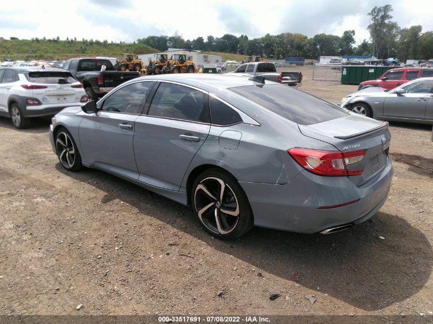 2021 HONDA ACCORD SEDAN SPORT SE VIN: 1HGCV1F48MA023798
