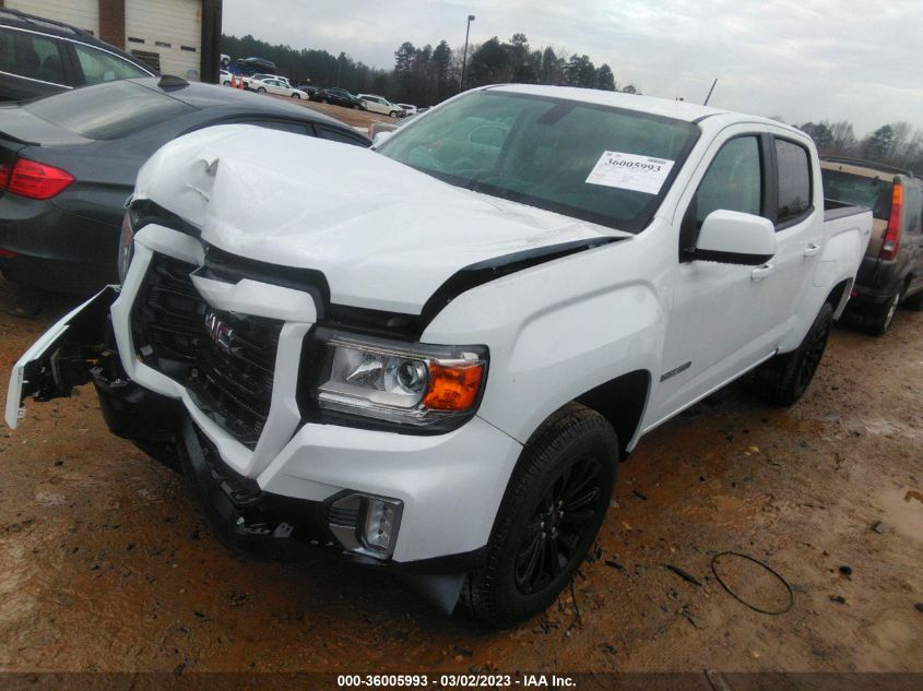 2022 GMC CANYON 4WD ELEVATION VIN: 1GTG6CEN4N1324640