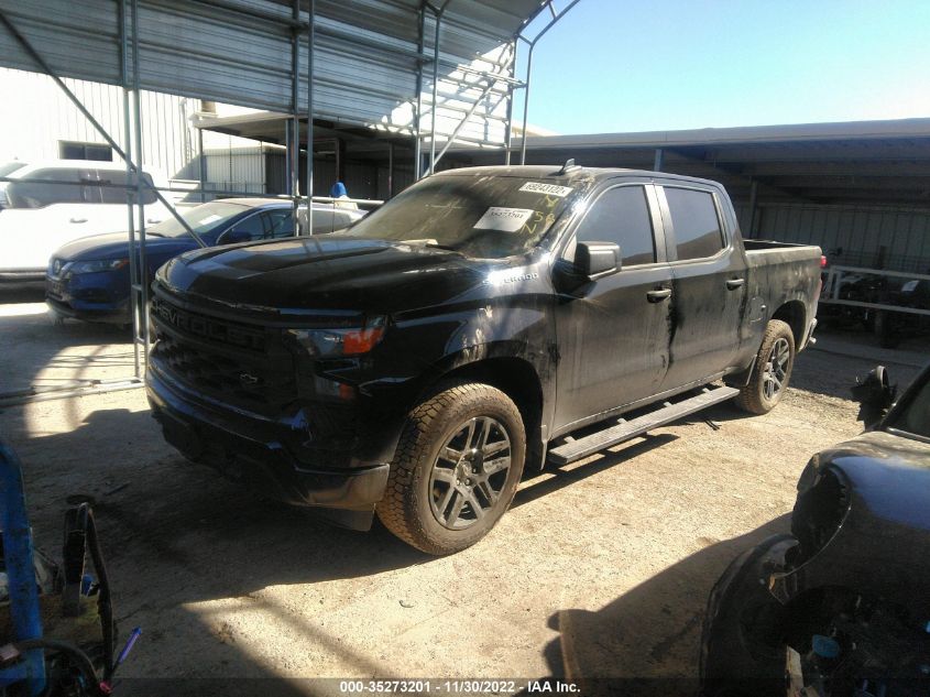 2022 CHEVROLET SILVERADO 1500 CUSTOM VIN: 3GCPABEK1NG601860