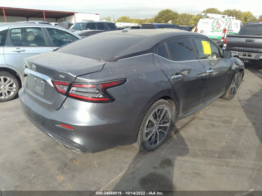2021 NISSAN MAXIMA SV VIN: 1N4AA6CV4MC506436