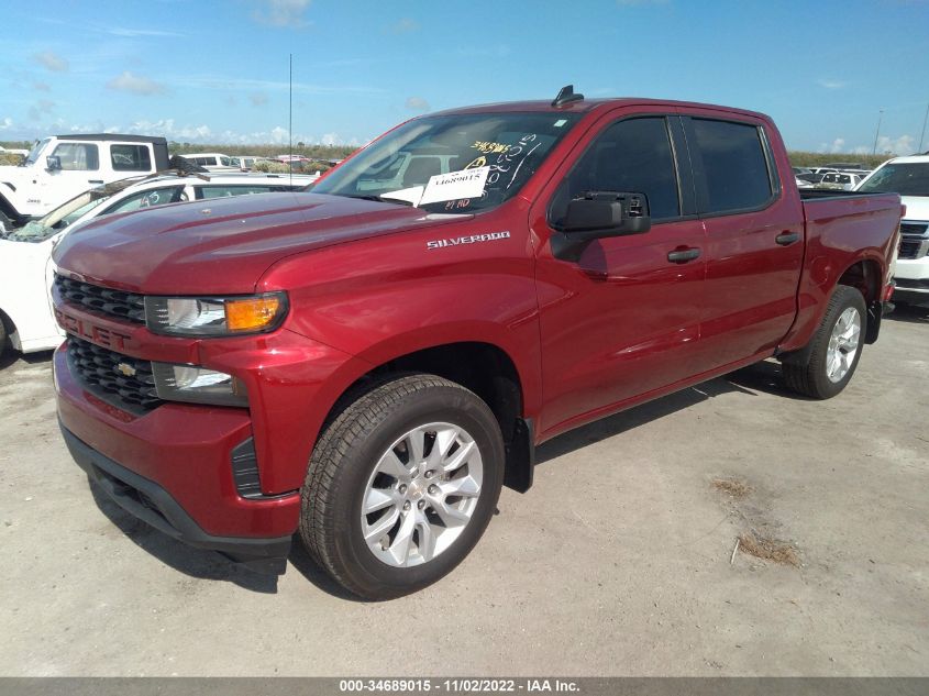 2021 CHEVROLET SILVERADO 1500 CUSTOM VIN: 3GCPWBEK4MG436984